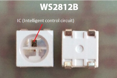 Đèn LED dải kỹ thuật số 5VDC WS2812B có thể định địa chỉ 30 pixel / M và 30 LED / M 2