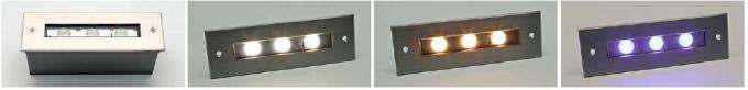 Thiết kế hiện đại Đèn bước LED âm trần không đối xứng IP65 / IP67 24V hoặc 110V 220V 3 * 2W 2