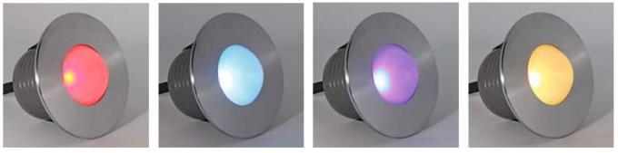 Đèn LED âm trần 1 * 2W hoặc 3W IP65 trong nhà Tấm mặt trước bằng thép không gỉ 316 SUS 0