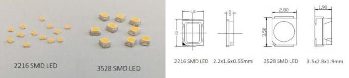 Gói nhỏ 2216 Đèn LED dải linh hoạt trang trí CRI90 Giá trị R9 cao SDCM 1