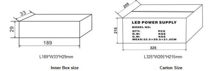 Bộ nguồn LED chống thấm nước 30W IP67 Vỏ nhôm Kích thước nhỏ Đầu vào 170 ~ 250VAC 2