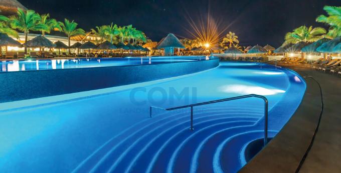 COMI Landscape lighting_IP68 Wall recessed led pool light application