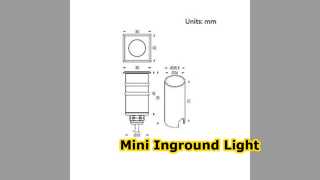 Đèn Mini Inground 12v 24v DC Vỏ Vuông
