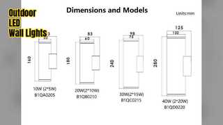 Đèn tường LED ngoài trời IP65 Dual Up Down
