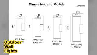Đèn tường LED 20W chiếu sáng ngoài trời